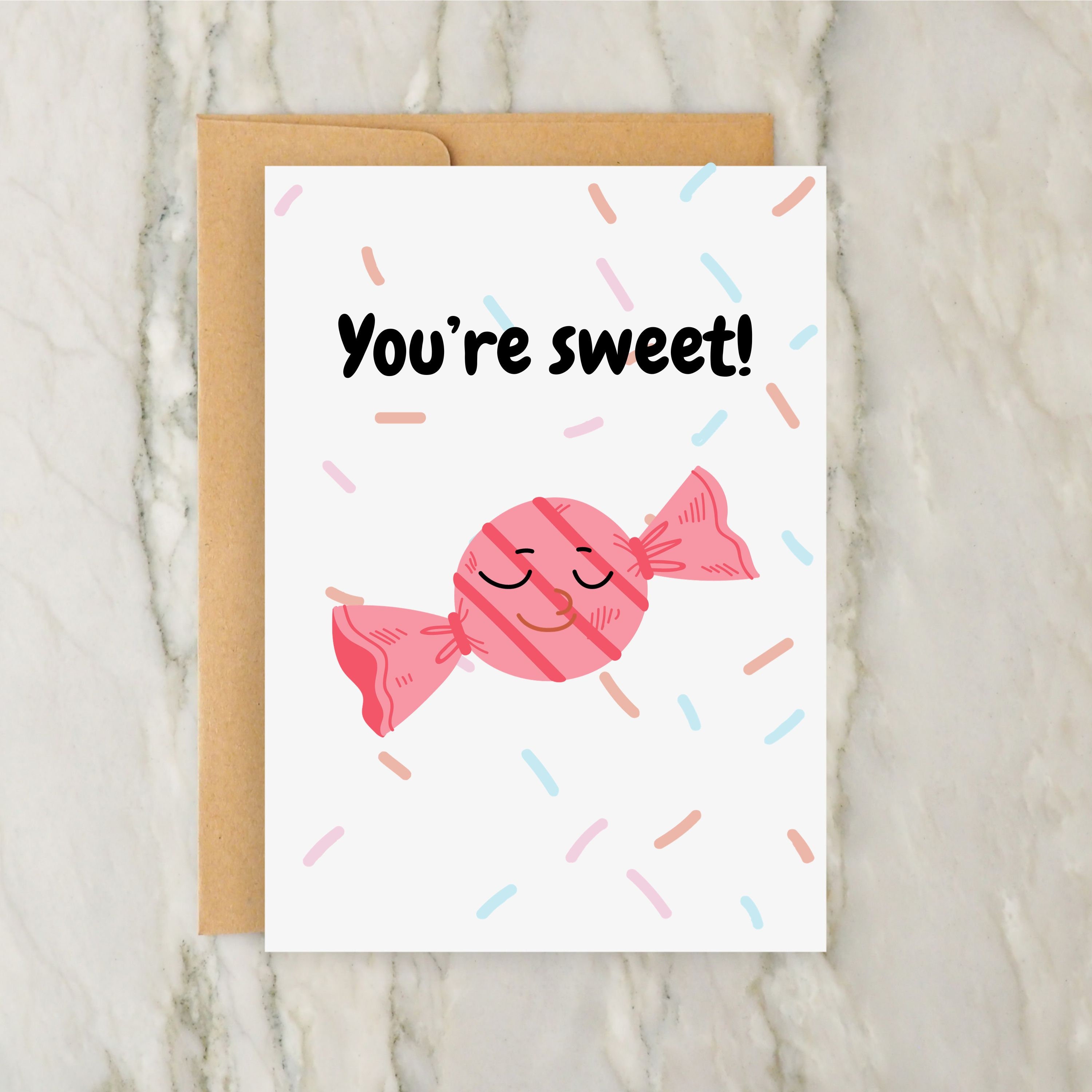 You're Sweet | Cute Valentines Card | Cute Anniversary Card | Card for ...