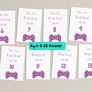 Tarjeta de cumpleaños de jugador / Tarjeta de cumpleaños de los niños / Tarjeta de cumpleaños divertida para los jugadores / Tarjeta de edades de los niños / Tarjetas para adolescentes /