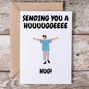 Je vous envoie un énorme | Meilleurs voeux de rétablissement | Cadeau unique pour se sentir mieux | Jolie note d'encouragement | Carte d'amitié