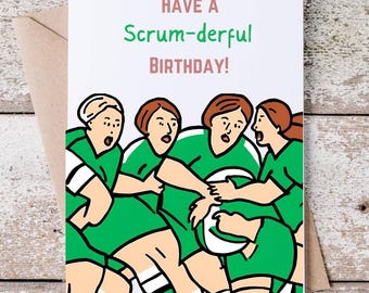 d'anniversaire de rugby de Zazzle.be Liste d'envies Vous avez des idées ? carte pour fan de rugby | carte postale pour lui | carte postale pour elle | Joueur de rugby | Cadeau pour fan de rugby | Jolie carte | Scrum-derful