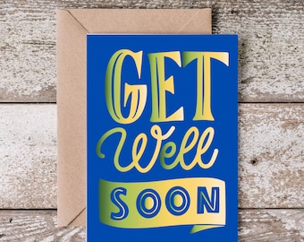 Get Well Soon| Heartfelt Recovery Wishes |Unique Feel Better Gift | Cute Encouragement Note |Friendship Card| Get Well Soon Card |