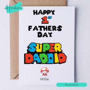 Super Daddio | 1º Dia dos Pais | Cartão de Dia dos Pais | Cartão de Aniversário para o Pai | Cartão Personalizado | Cartão para Ele | Presente para Ele | Cartão para Cads