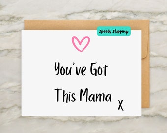 Vous avez cette maman | Carte de félicitations de bébé | Carte de grossesse pour future maman | Carte pour baby shower | Carte Futurs parents | Carte Nouveau-né