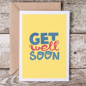 Gute Besserung Karte | Beileid Gruß | Herzliche Genesungswünsche | Einzigartiges Feel Better Geschenk Niedliche Ermutigungsnotiz