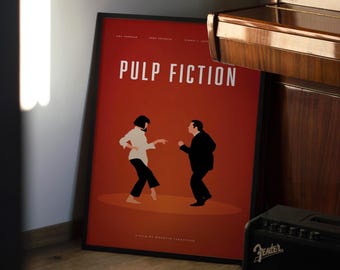 Pulp Fiction Minimalist Movie Poster Art Print (Digital Download)