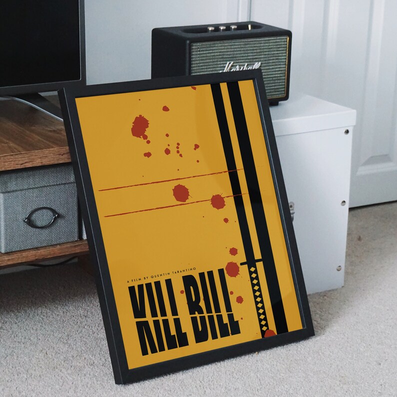 Kill Bill Minimalist Movie Poster | Quentin Tarantino Film | Gift for ...