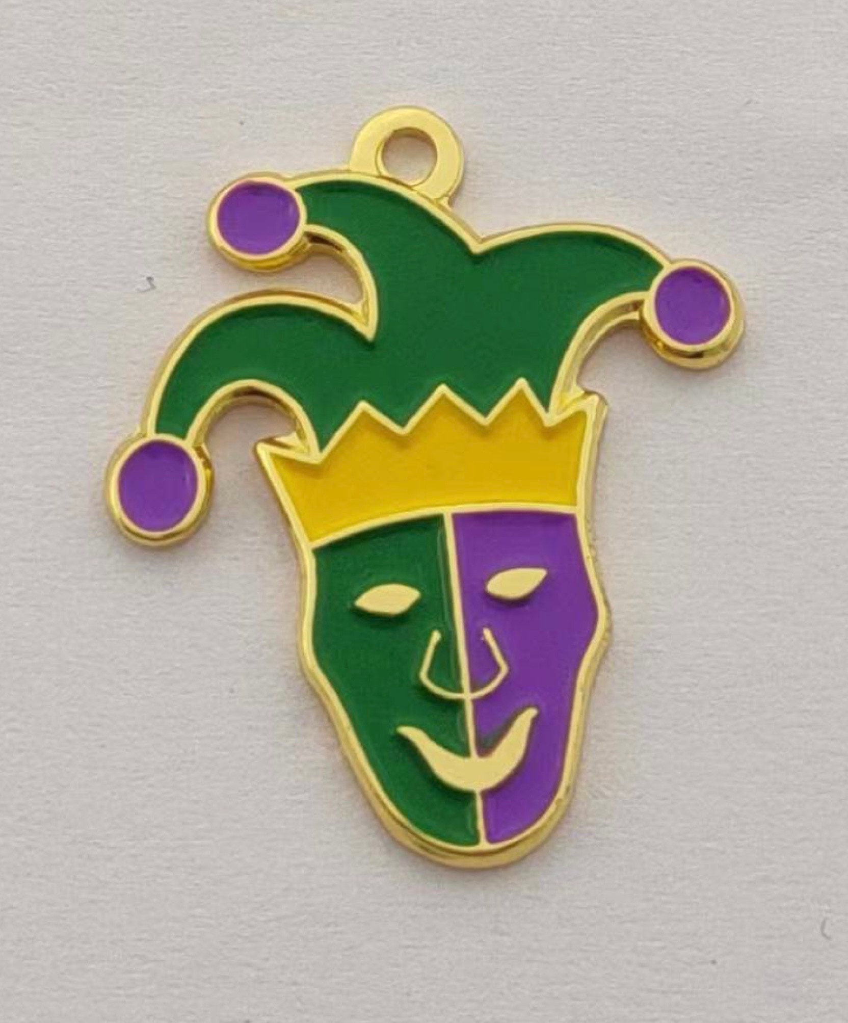 cz pave Mardi Gras Mask charms, Carnival Mask pendants, 33*26mm