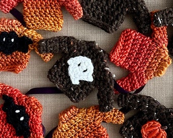 Crochet Pattern - Spooky Tiny Sweater Garland