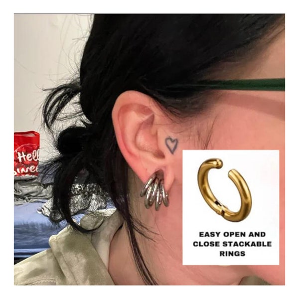 Stretched Ear Stacking Etsy