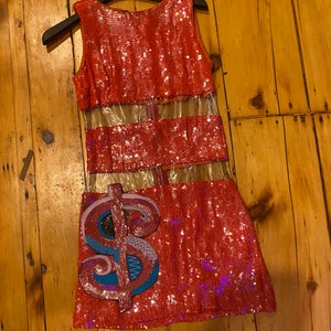 Vintage  bright orange  &quot;Courreges.meets Warhol&quot; designed by Jeanette kastenberg