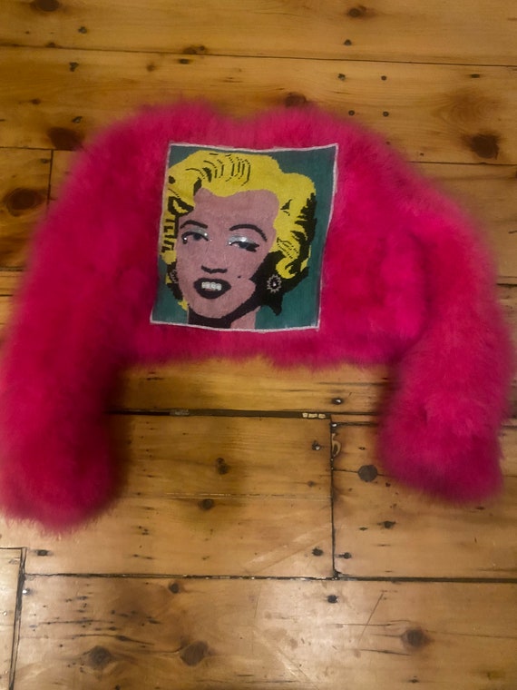 Vintage "Marilyn Marabou". in Hot Hot pink designe