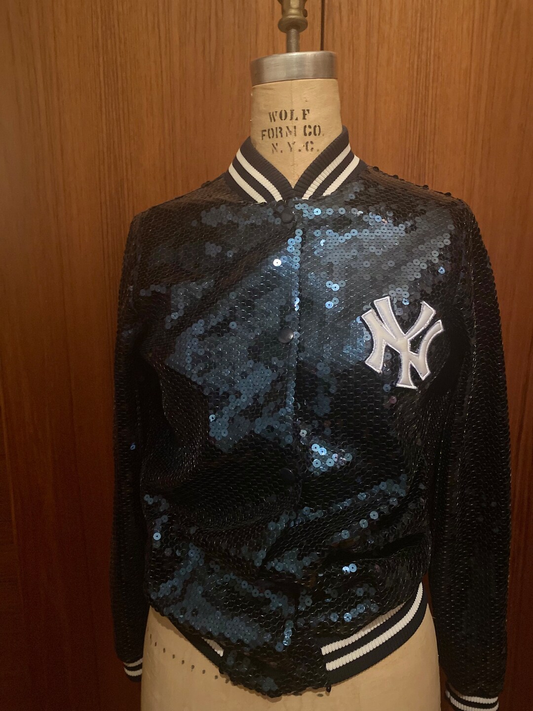 New York Yankees Sequin Jacket Designed by Kastenberg Etsy