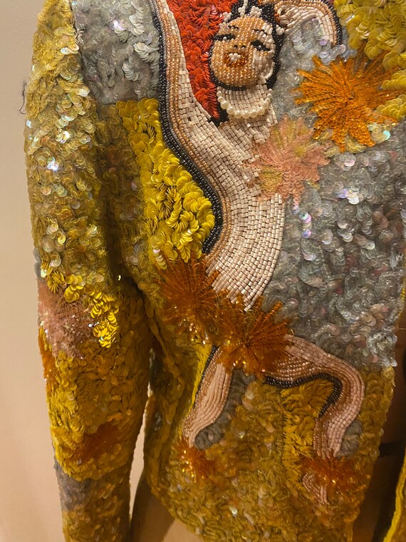 Vintage sequin and beaded Josephina baker inspire… - image 4