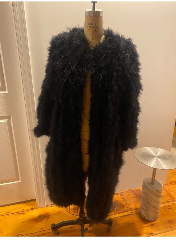 Vintage marabou coat designed by Jeanette Kastenb… - image 3