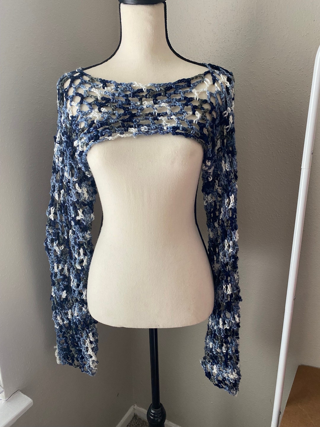 Longsleeve Crochet Fishnet Sleeves Etsy