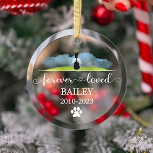 Custom Miniature Pinscher Ornament, Min Pin Memorial, Personalized Dog, Dog Memorial Gift, Dog Loss Gift, Dog Keepsake, Min Pin Ornament