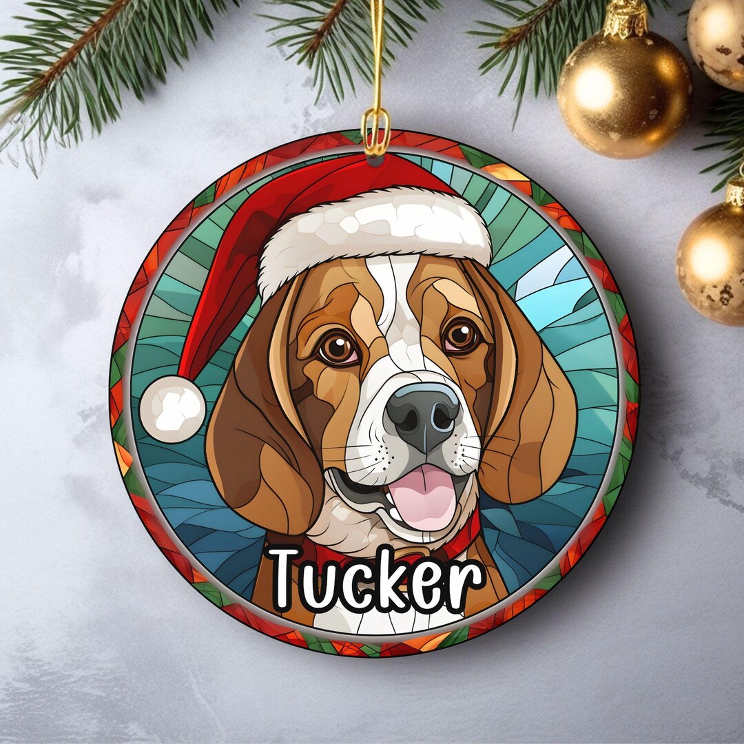 Beagle Christmas Ornament, Beagle Ornament, Beagle Gift, Beagle Mom
