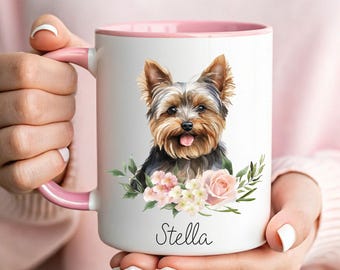 Custom Yorkshire Terrier Mug, Personalized Yorkie Mug, Yorkshire Terrier Gift Mug, Custom Yorkie Gift, Yorkie Mom Mug, Yorkie Owner Gift