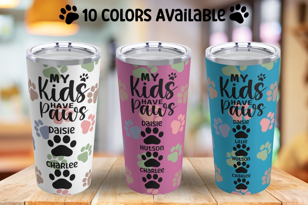 Dog Tumbler Custom Dog Tumbler Dog 20oz Tumbler Dog Mom Etsy
