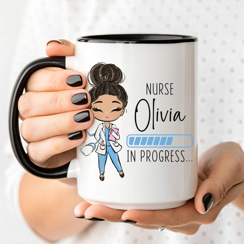 Future Nurse Mug, Funny Nursing Student Gifts for Women, Future Nurse Gift, Nurse In Progress Mug, Nurse Loading, Student Nurse Gift imagen 2