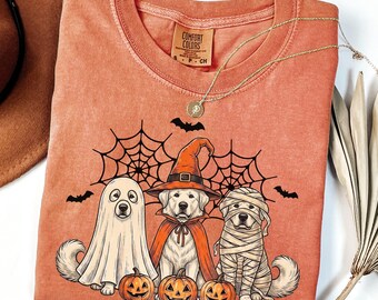 Comfort Colors® Great Pyrenees Halloween Shirt, Fall Great Pyrenees Shirt, Great Pyrenees Mom Shirt, Great Pyrenees Owner Gift Tees