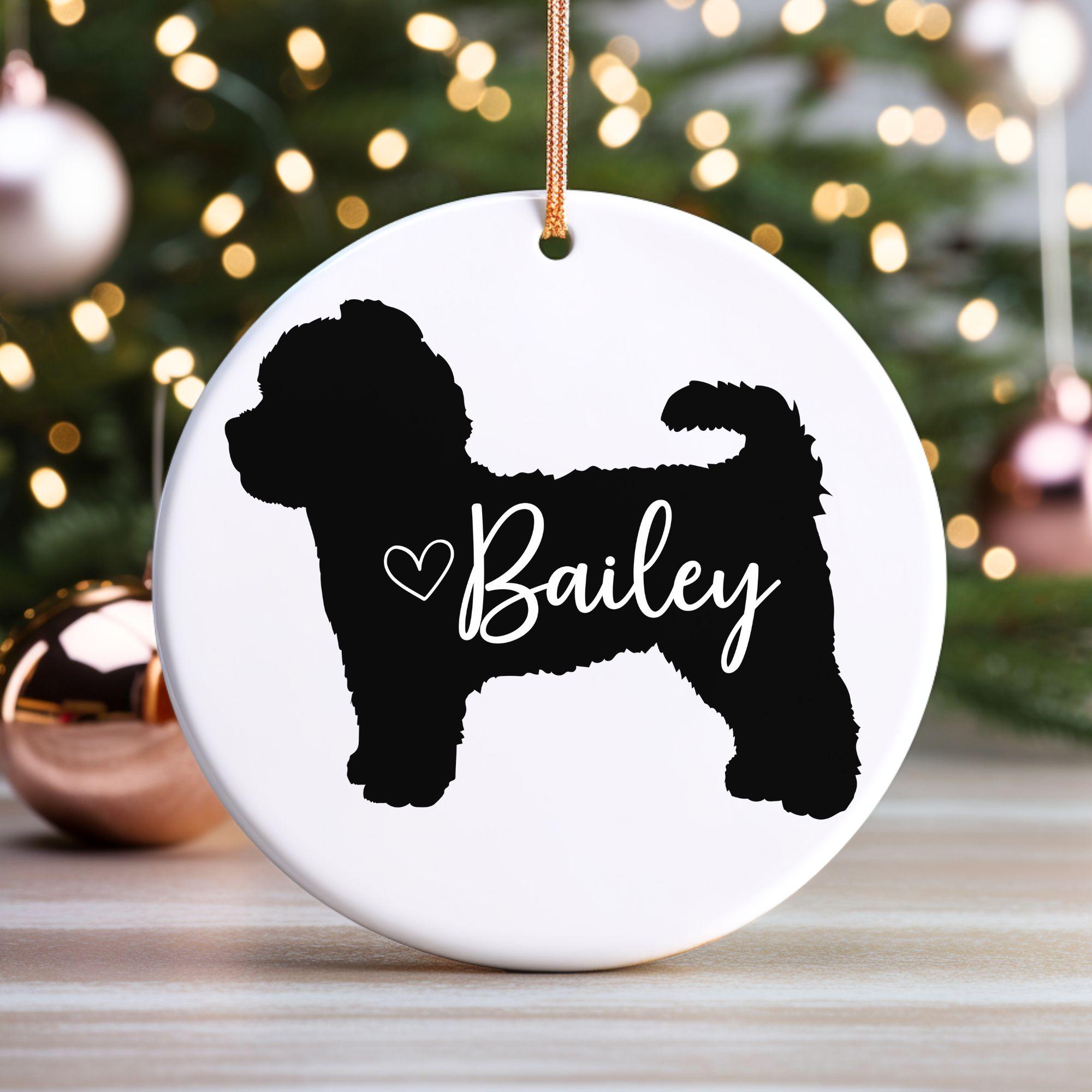 Morkie christmas ornament shop