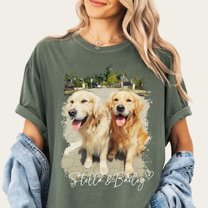 Comfort Colors® Custom Pet Photo Shirt, Personalized Pet Gift for Owners, Custom Dog Photo Shirt, Custom Pet Picture Gifts, Dog Mom Tee bild 2