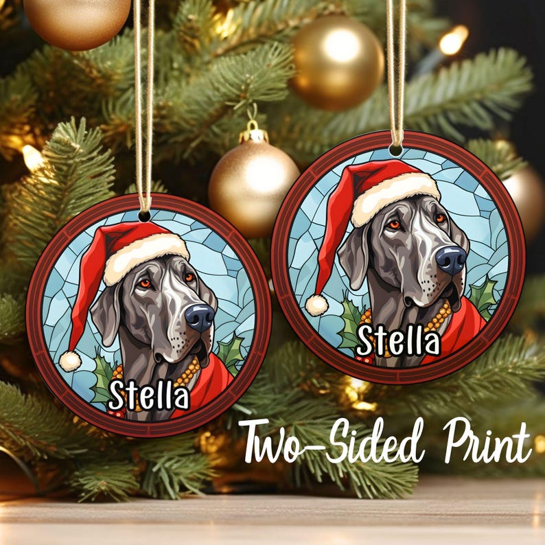 Great Dane Christmas Ornament, Great Dane Ornament, Great Dane Gifts