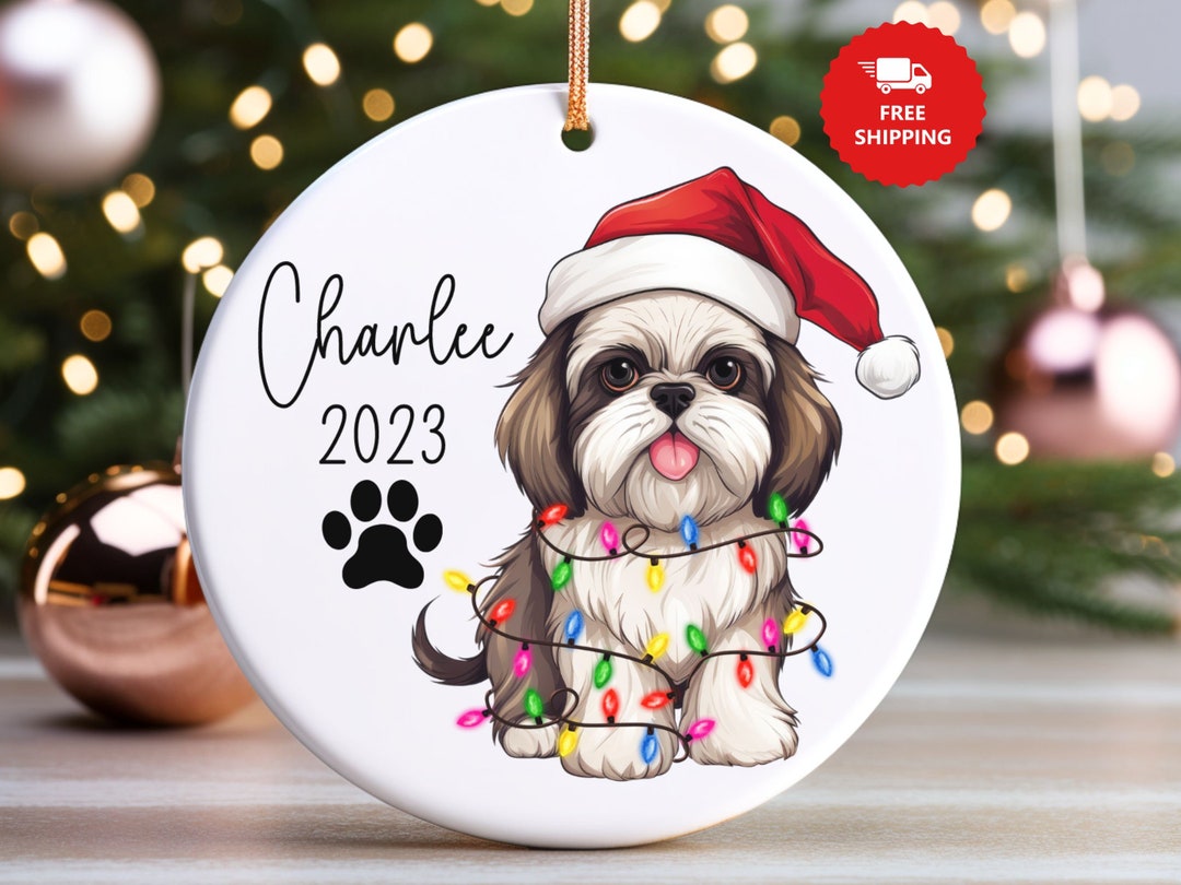 Schitzu christmas ornaments