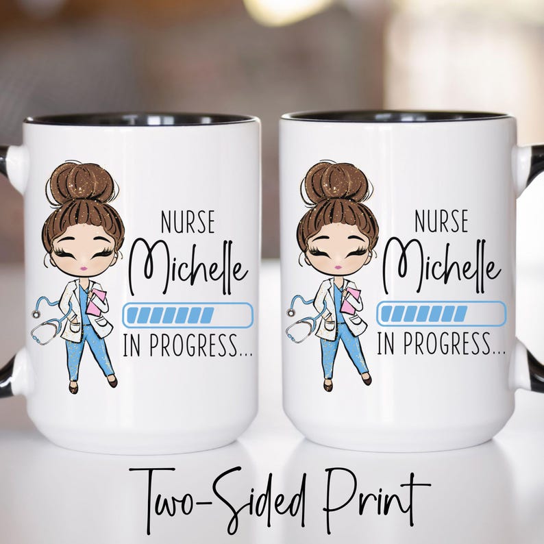Future Nurse Mug, Funny Nursing Student Gifts for Women, Future Nurse Gift, Nurse In Progress Mug, Nurse Loading, Student Nurse Gift imagen 4
