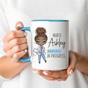 Future Nurse Mug, Funny Nursing Student Gifts for Women, Future Nurse Gift, Nurse In Progress Mug, Nurse Loading, Student Nurse Gift imagen 3