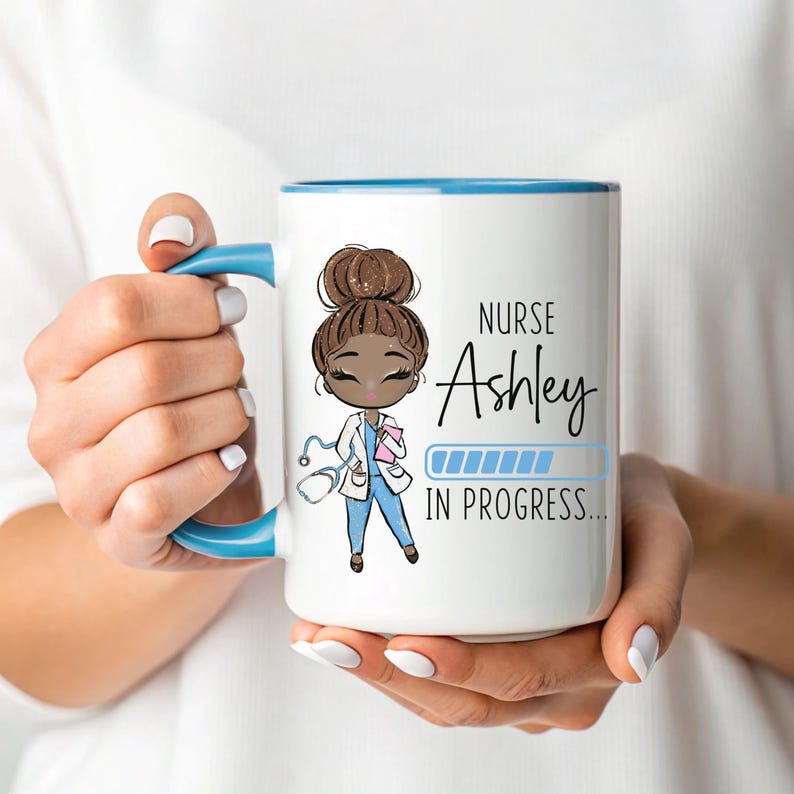 Future Nurse Mug, Funny Nursing Student Gifts for Women, Future Nurse Gift, Nurse In Progress Mug, Nurse Loading, Student Nurse Gift imagen 3