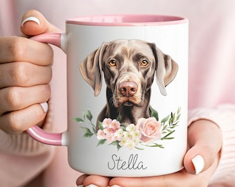 Weimaraner Mug, Weimaraner Gifts Mug, Weimaraner Mom Gift, Weimaraner Owner Gift, Weimaraner Gift, Personalized Dog Name Mug, Custom Dog Mug