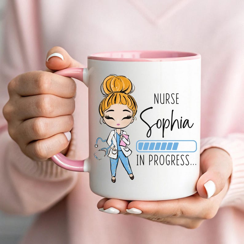 Future Nurse Mug, Funny Nursing Student Gifts for Women, Future Nurse Gift, Nurse In Progress Mug, Nurse Loading, Student Nurse Gift imagen 1
