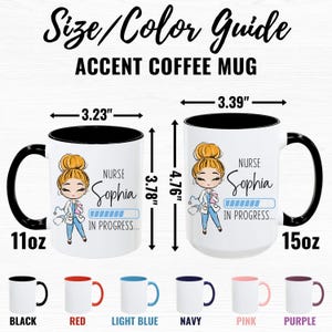 Future Nurse Mug, Funny Nursing Student Gifts for Women, Future Nurse Gift, Nurse In Progress Mug, Nurse Loading, Student Nurse Gift imagen 6