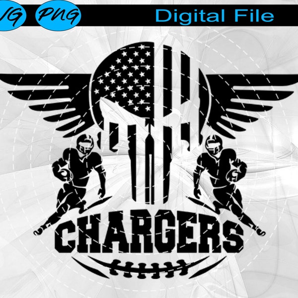 Chargers Football SVG