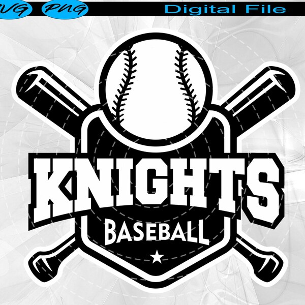 Knights Baseball Svg