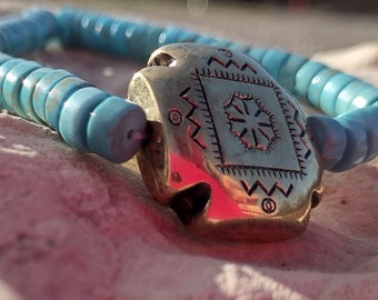 Blue Navajo bracelet