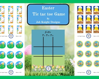 Easter Tic tac toe Game By Job Knight Designs