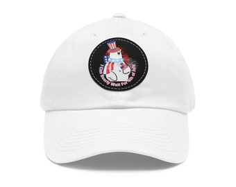Patriotic Polar Bear 4th of July Baseball Cap