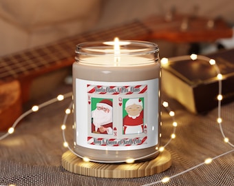 Santa Claus and Mrs. Claus King and Queen of the North Pole Candle, Santa and Mrs. Claus Candle, Santa and Mrs. Claus Soy Candle 9 oz