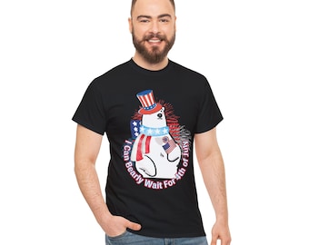 Patriotic Polar Bear 4th of July Tee
