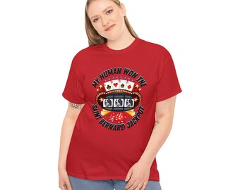 St. Bernard Jackpot T-Shirt: Heartwarming Dog Lover Design