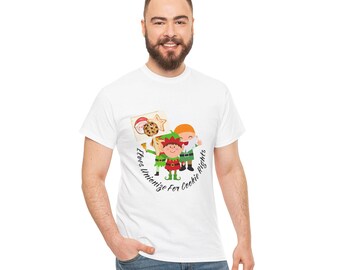 Christmas Elf T-Shirt: "Elves Unionizing for Cookie Rights" Graphic Tee