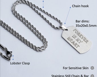 Personalisierte Halsketten für Frauen, Gravur Namenskette für Mutter, Schmuck mit Gravur für den Muttertag, Ziffern, Koordinaten Halskette Bar
