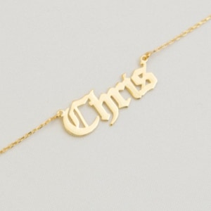 Collar con nombre de plata de ley, collar con nombre personalizado, regalo de Navidad para ella, joyería personalizada, collar con nombre de bebé, ideas de regalo de cumpleaños imagen 6