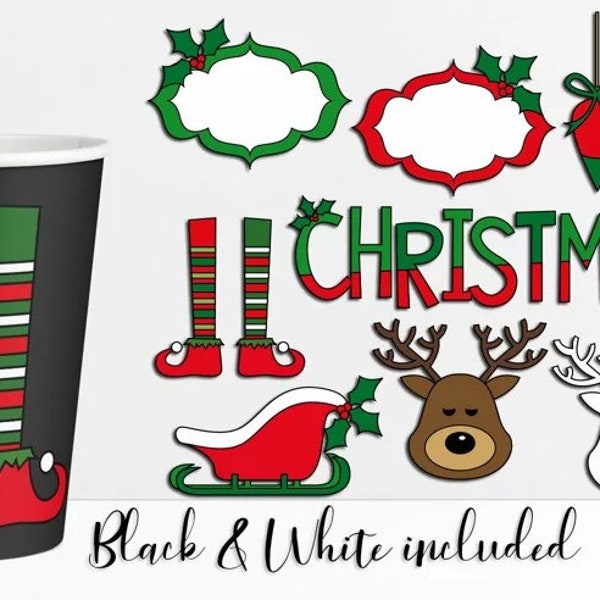 Christmas Clipart Illustrations Bundle