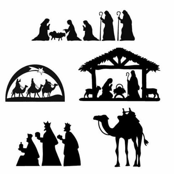 Jesus Nativity Scene SVG & PNG