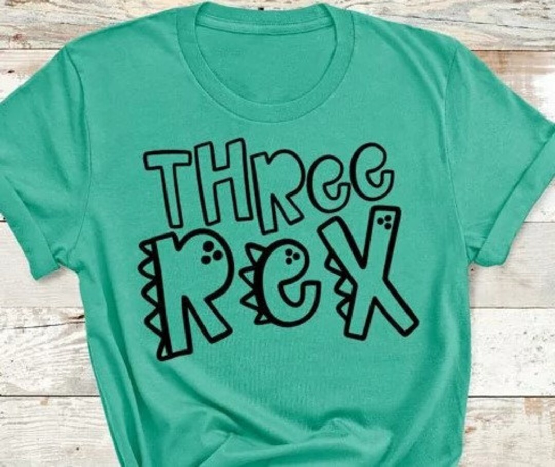 Three Rex A Dinosaur SVG Etsy