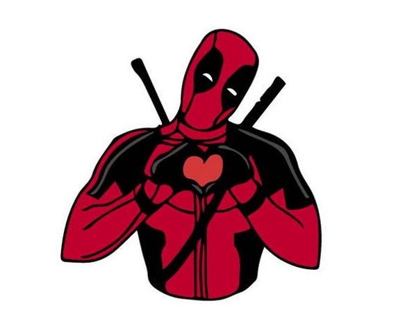 Deadpool Valentine SVG & PNG - Etsy Australia